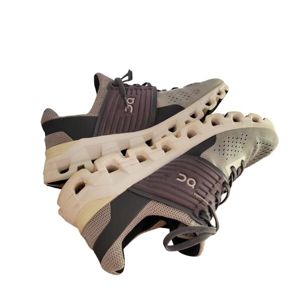 ON Running Women's All Day Cloudswift Shoes, Alloy/Eclipse-US W8 - Picture 4 of 10